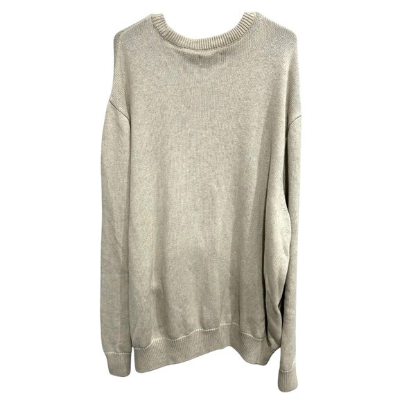 Chaps Mens 4XB NWT Crewneck Sweater Beige Pullover Casual Wear - Picture 2 of 8